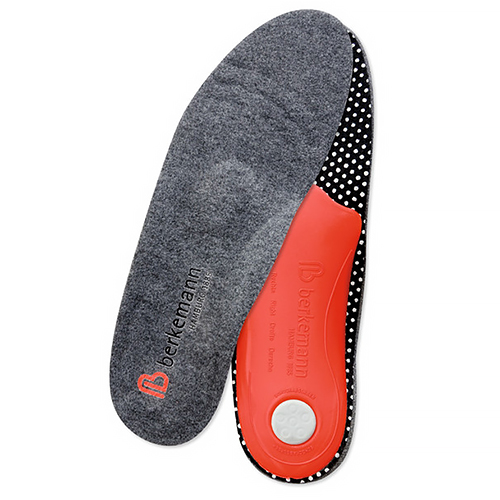 Värmande skoinlägg i fleece med hålfotsstöd och förfotspelott från Berkemann. Berkodur-inlägget ökar komforten i dina skor genom att stödja fotmuskulaturen på ett naturligt sätt.